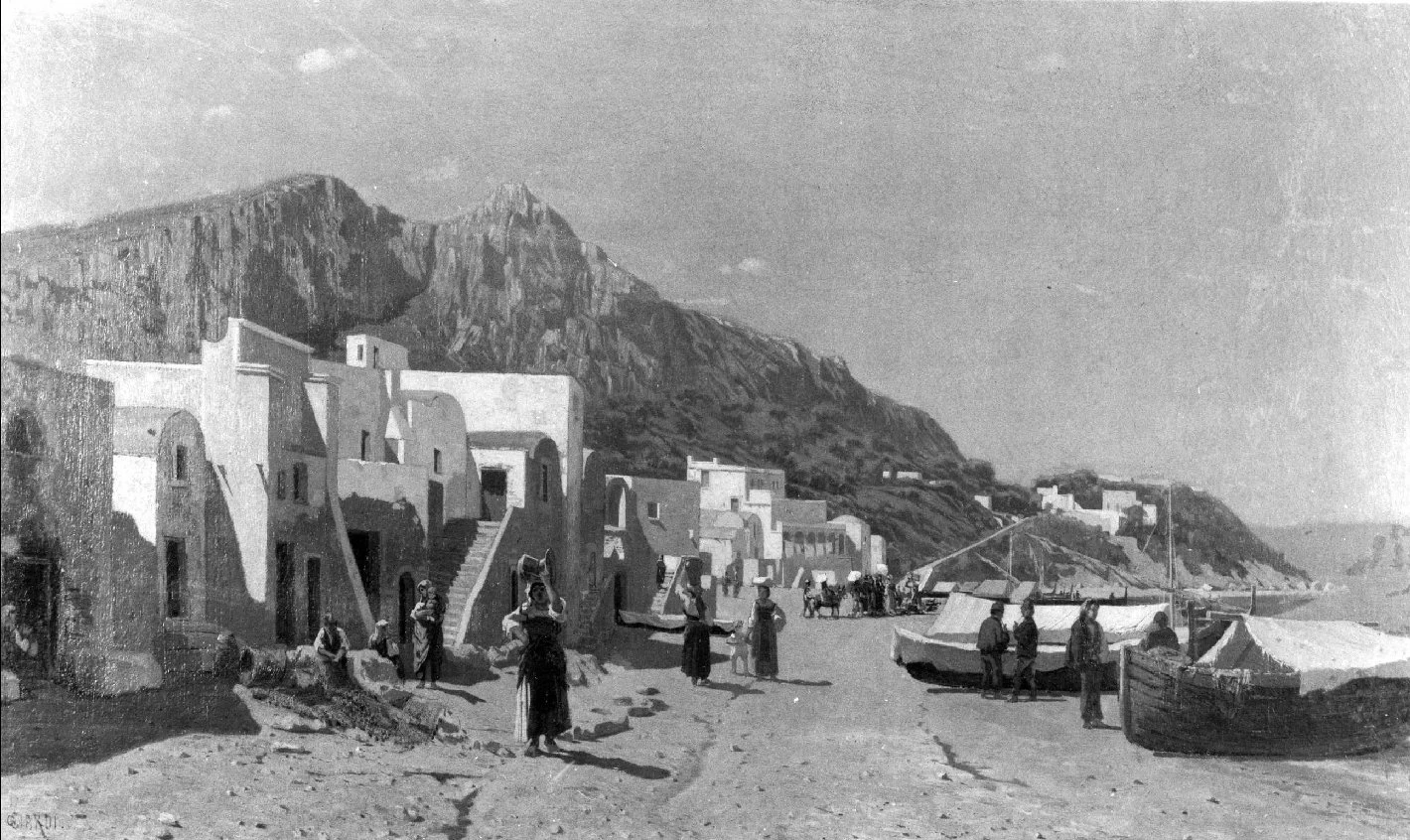 Marina a Capri - Galleria d'Arte Moderna Achille Forti, .Verona
